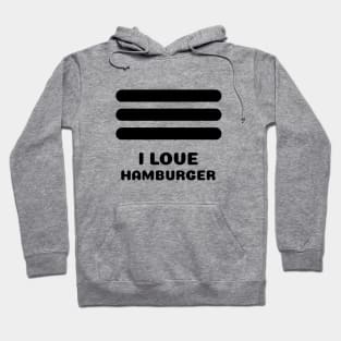 UX: I love Hamburger Hoodie